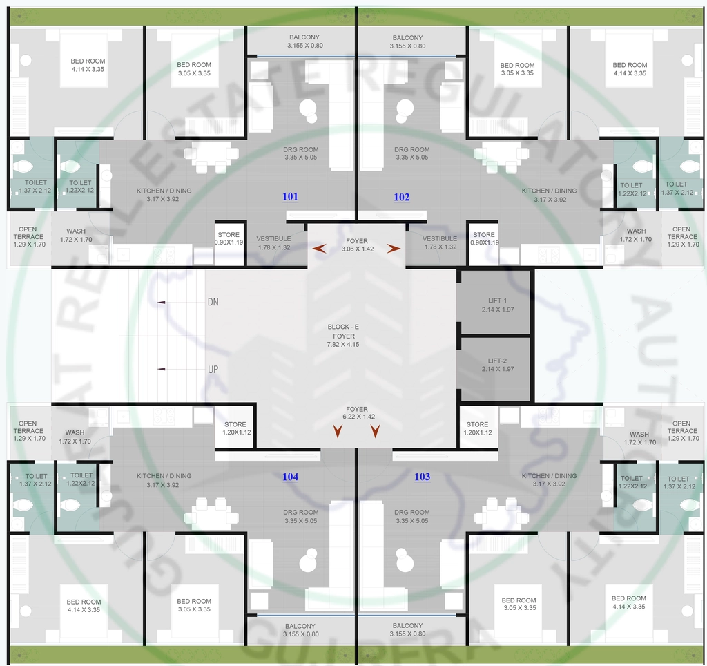 Floor Plan of Gayatri Sanidhya Heights in Chiloda, Gandhinagar - Image 379163