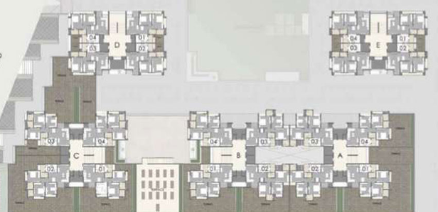 Floor Plan of Ratnaakar Verte in Bopal, Ahmedabad - Image 22199