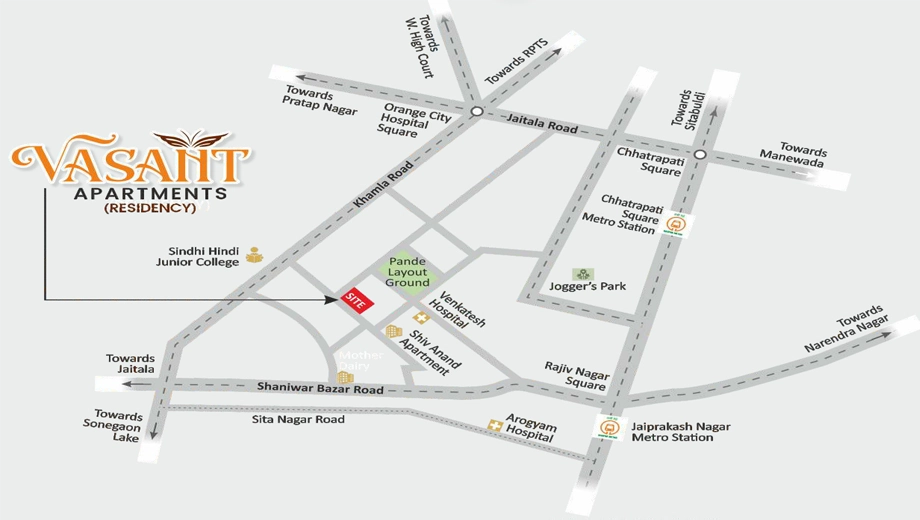 Location of V D Vasant Apartments - Image 378911