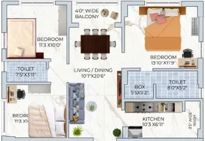3 BHK Flat in Kalim Premier Pride in Jorasanko, Kolkata - Image 908040