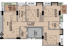 3 BHK Flat in Kalim Orchard in Mominpore, Kolkata - Image 908038