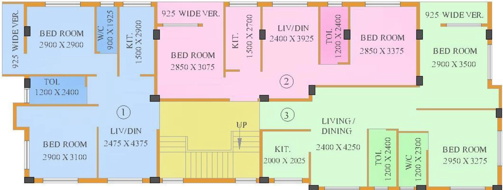 Floor Plan of Akchat Subham in Shibpur, Kolkata - Image 379935