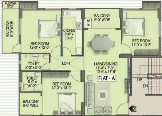 3 BHK Flat in Ganges Sky in Shibpur, Kolkata - Image 908029