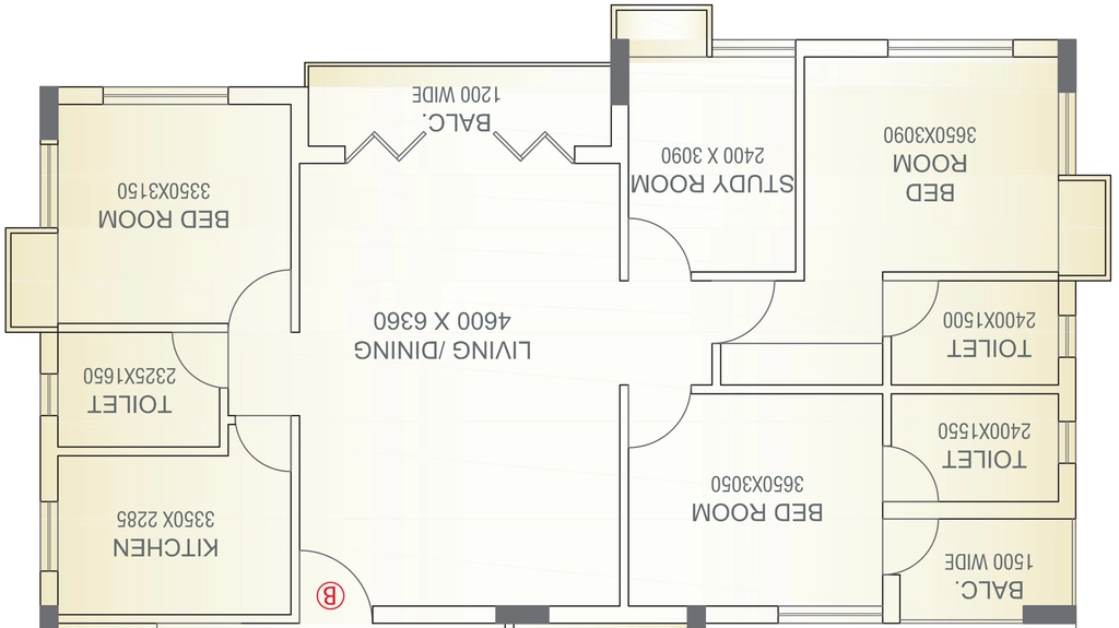 4 BHK Flat in Shivom 43 Aurobindo Sarani in Jorabagan, Kolkata - Image 908049