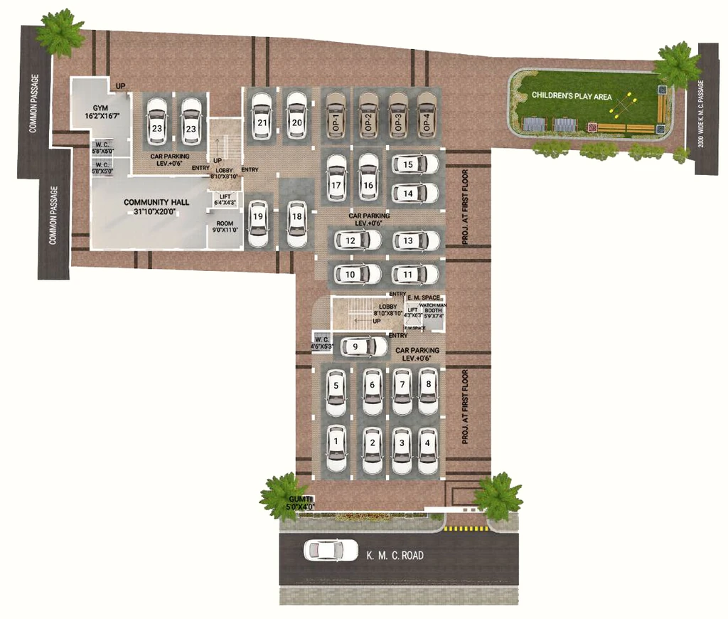 Master Plan of Sneha Annapurna Heights in Bansdroni, Kolkata - Image 380006