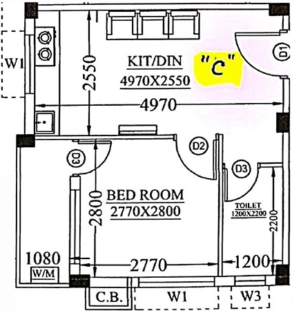 1 BHK Flat in Satya Enclave in Bansdroni, Kolkata - Image 908097