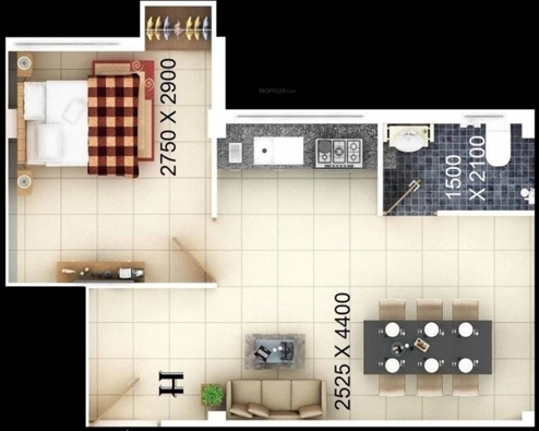 1 BHK Flat in Neo Imperial in Bansdroni, Kolkata - Image 908091