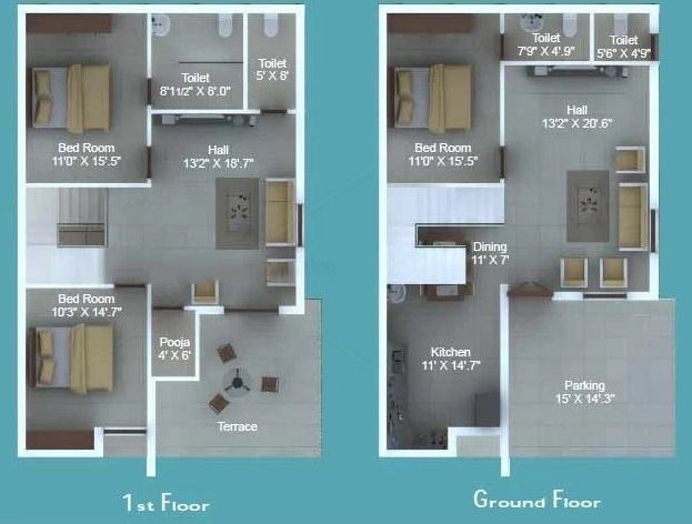 3 BHK House/Villa in Sampada Homes BN Reddy Nagar in BN Reddy Nagar, Hyderabad - Image 907731