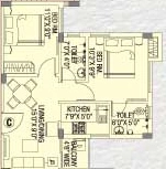 2 BHK Flat in Meridian Aamar Bari in Baruipur, Kolkata - Image 908411