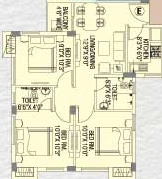 3 BHK Flat in Meridian Aamar Bari in Baruipur, Kolkata - Image 908414