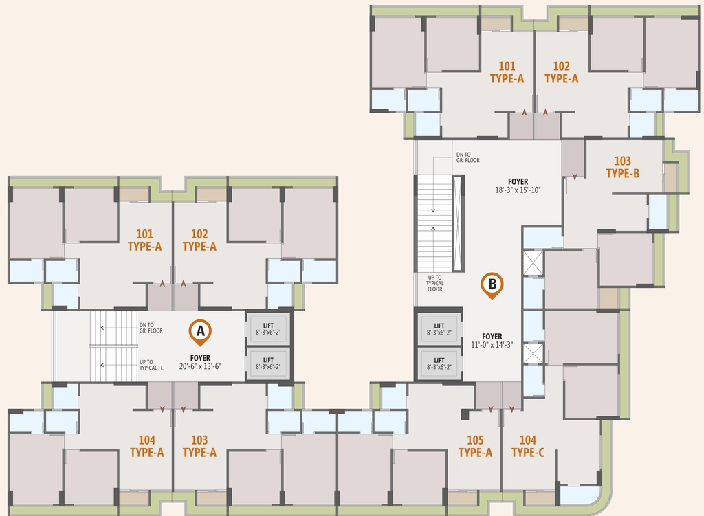 Floor Plan of Star Silver Colin in Zundal, Ahmedabad - Image 379227