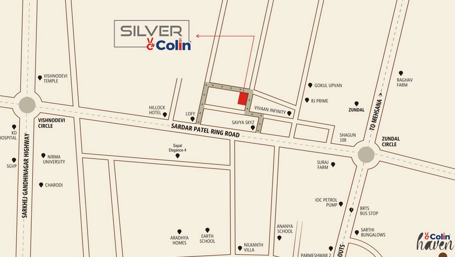 Location of Star Silver Colin in Zundal, Ahmedabad - Image 379225