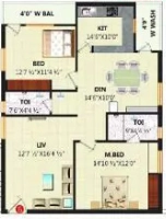 2 BHK Flat in SV Sahasra in Kompally, Hyderabad - Image 907782