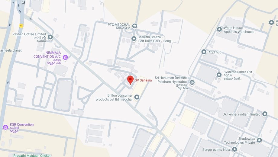 Location of SV Sahasra in Kompally, Hyderabad - Image 379485
