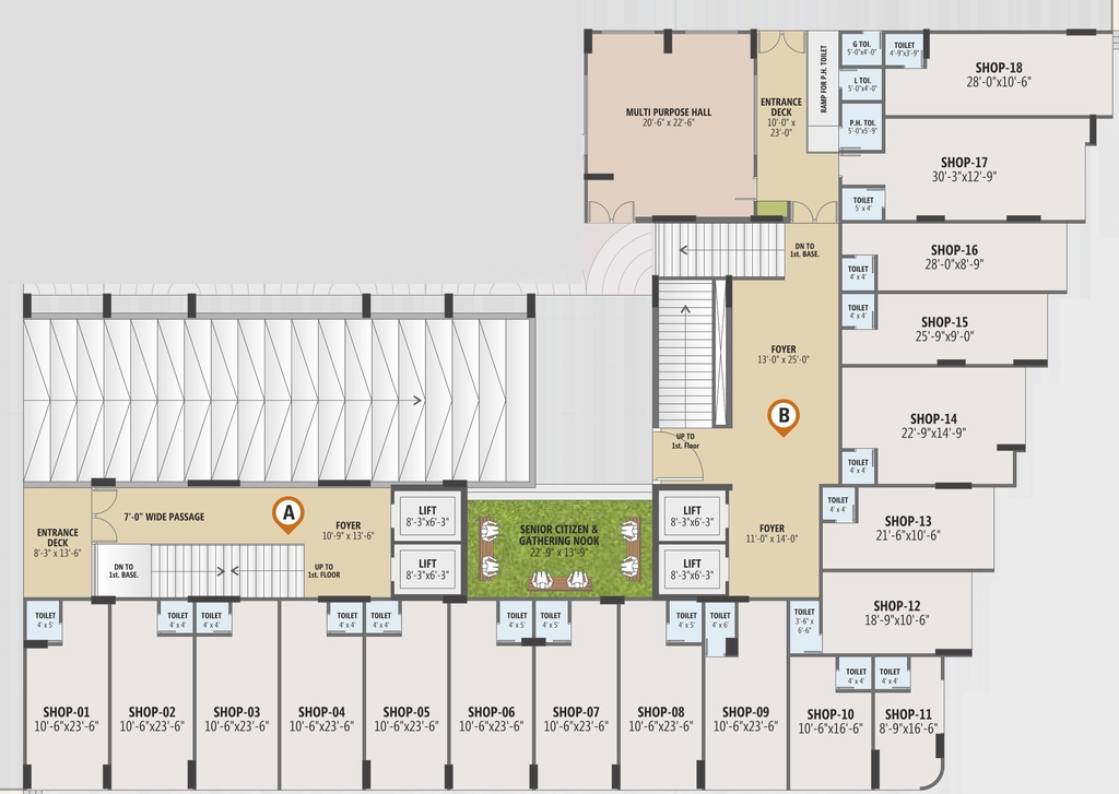 Floor Plan of Commercial Star Silver Colin in Zundal, Ahmedabad - Image 379704