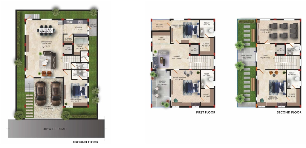 4 BHK House/Villa in Chavala Hedgewoods in Kompally, Hyderabad - Image 907776