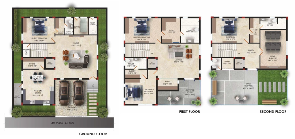 4 BHK House/Villa in Chavala Hedgewoods in Kompally, Hyderabad - Image 907778