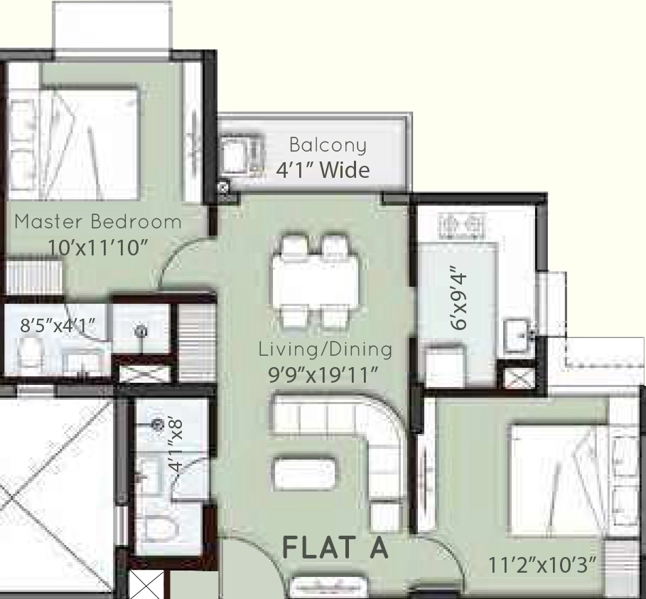 2 BHK Flat in Sureka Sunrise Aura Phase 2 in Baruipur, Kolkata - Image 908447