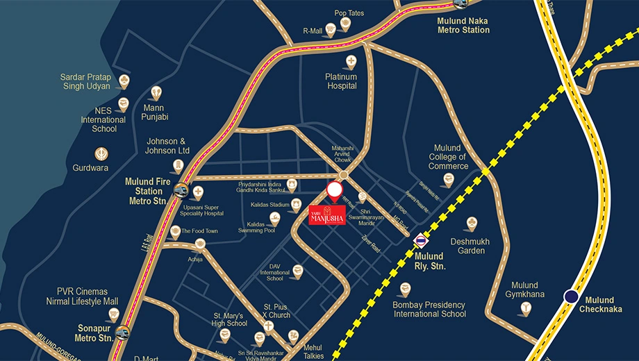 Location of Yash Manjusha in Mulund West, Mumbai - Image 381391
