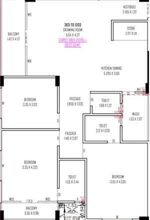 3 BHK Flat in Dishva The Atmosphere in Chandkheda, Ahmedabad - Image 907703