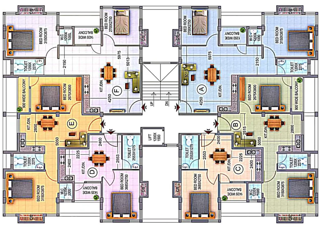 Floor Plan of AR Narayani in Baruipur, Kolkata - Image 380743
