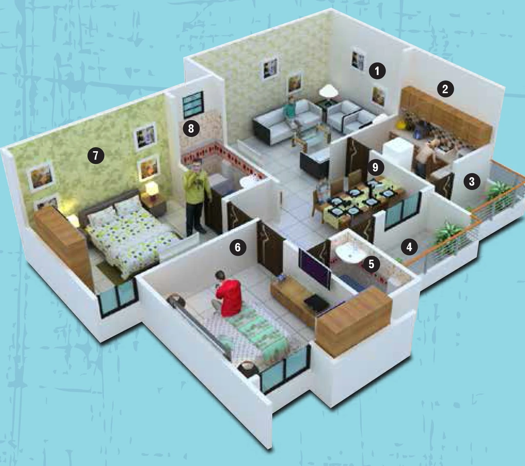 2 BHK Flat in Kamal The Bellaire Mint in Gandhi Nagar, Bhopal - Image 907705