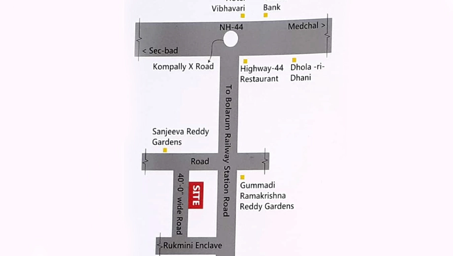 Location of JK Arcade in Kompally, Hyderabad - Image 379506