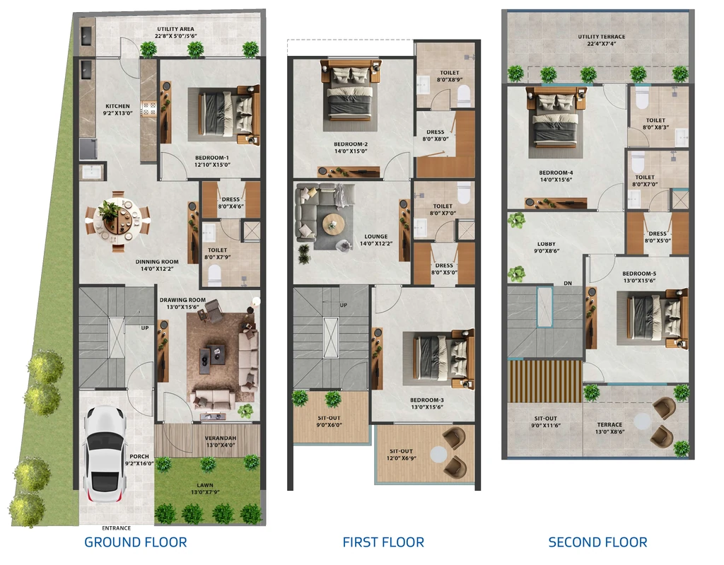 5 BHK House/Villa in Agrawal Sagar Sunrise Bungalows in Salaiya, Bhopal - Image 907712