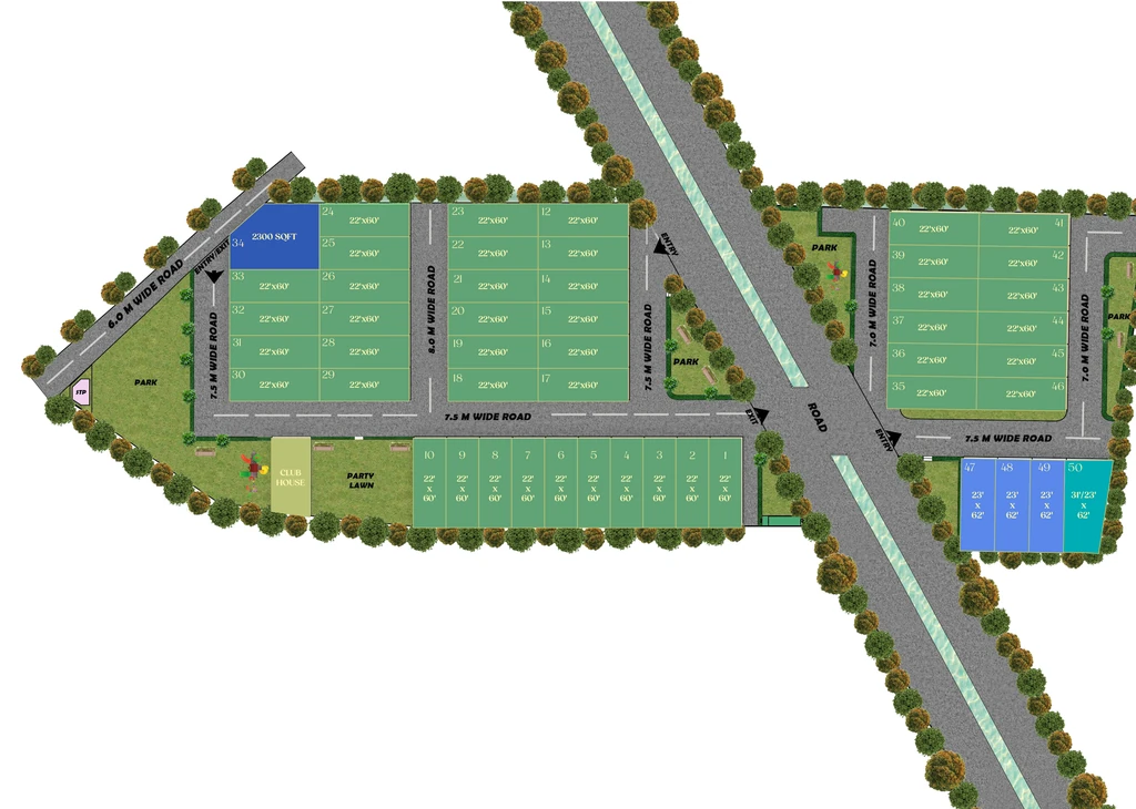 Master Plan of Agrawal Sagar Sunrise Bungalows in Salaiya, Bhopal - Image 379280