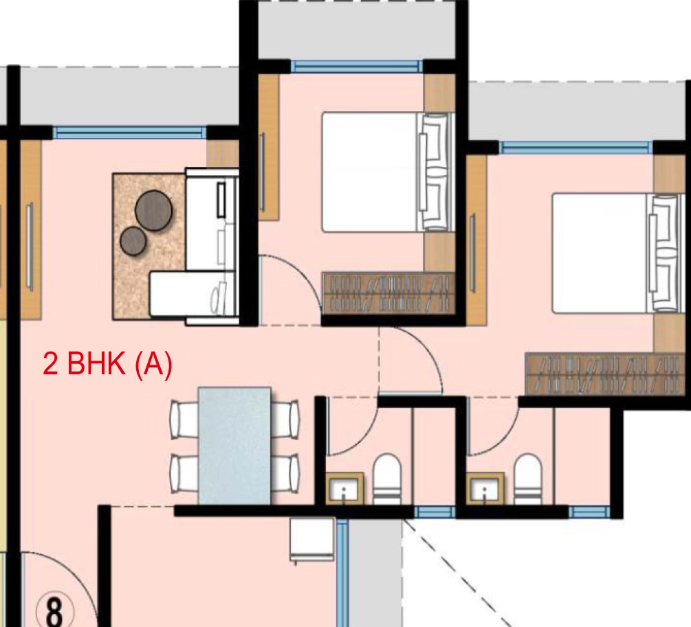 2 BHK Flat in Manas Vithumauli in Panvel, Navi Mumbai - Image 907742