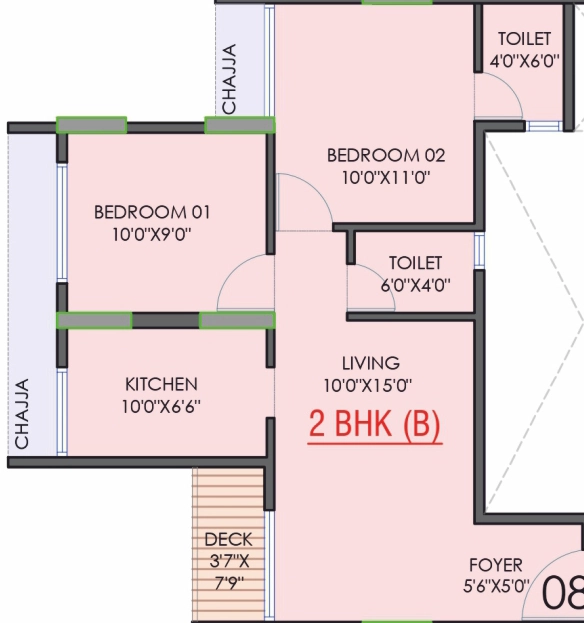 2 BHK Flat in Manas Shivdarshan in Panvel, Navi Mumbai - Image 907754