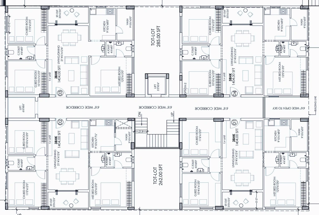 Floor Plan of Padmavathy Western Edifice in Alwal, Hyderabad - Image 379445