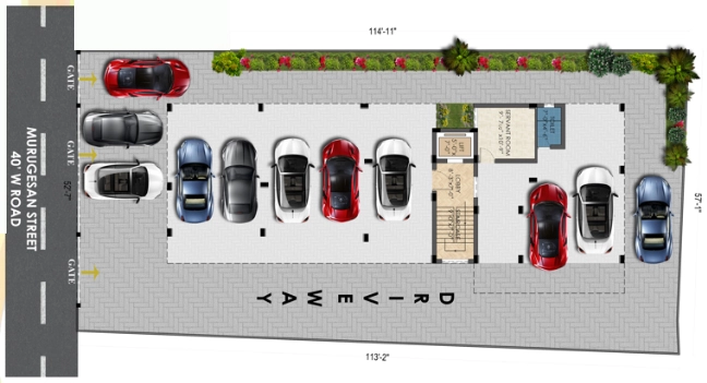 Master Plan of KCee Abinavam in Kodambakkam, Chennai - Image 379326