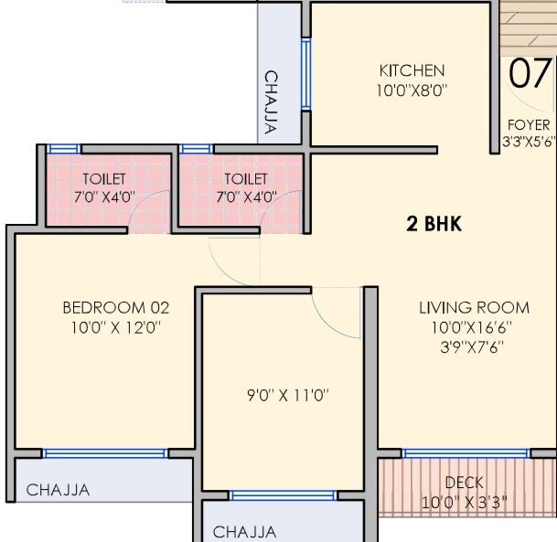 2 BHK Flat in Manas Shivsagar in Panvel, Navi Mumbai - Image 907775