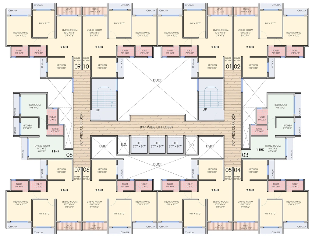 Floor Plan of Manas Shivsagar in Panvel, Navi Mumbai - Image 379464