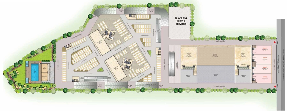 Master Plan of Commercial Paradise Sai World One in Nerul, Navi Mumbai - Image 379696