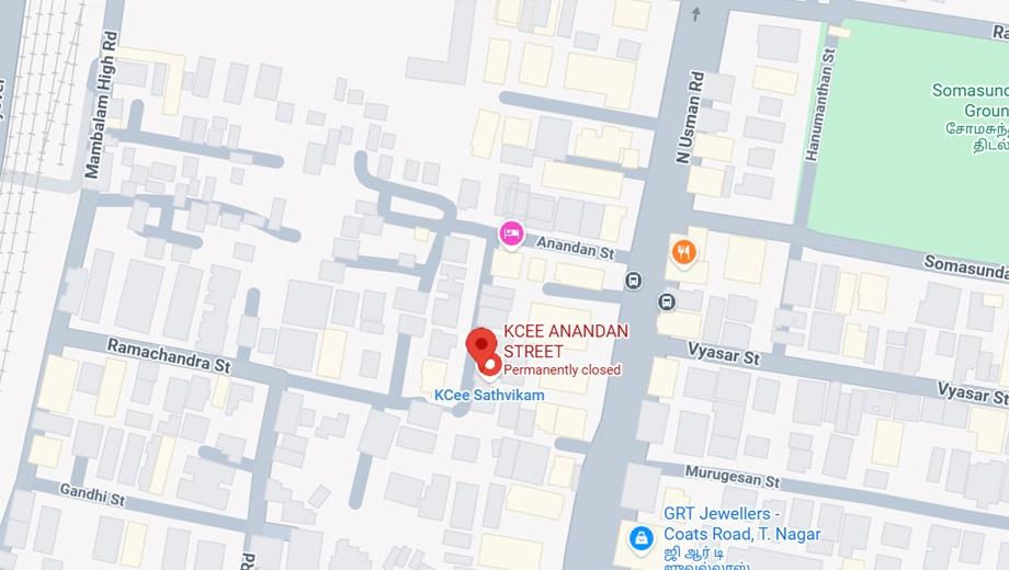 Location of KCee Ananda in T Nagar, Chennai - Image 379352