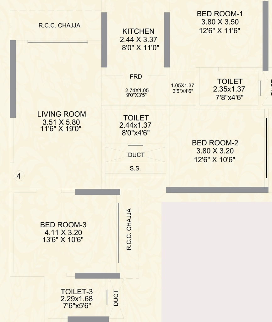 3 BHK Flat in Blackplinth The Shivram Chsl in Mulund West, Mumbai - Image 908167