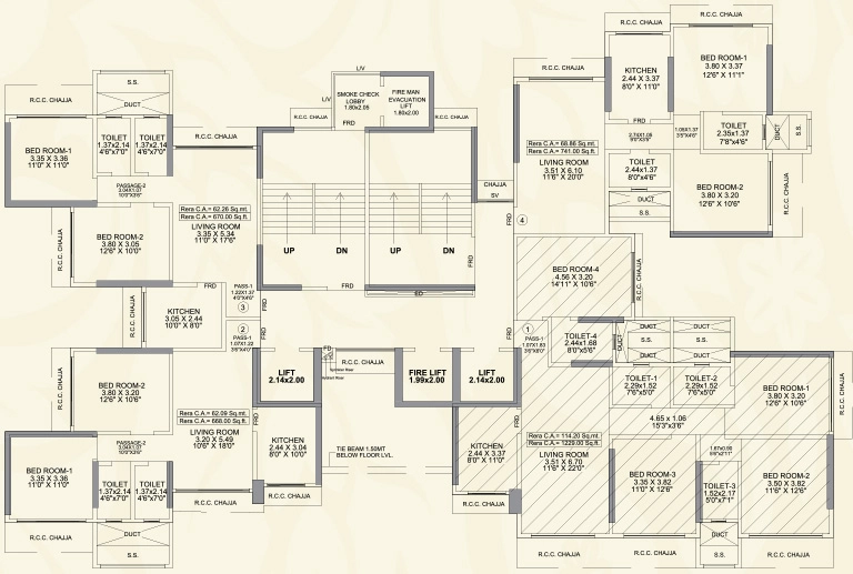 Floor Plan of Blackplinth The Shivram Chsl in Mulund West, Mumbai - Image 380627