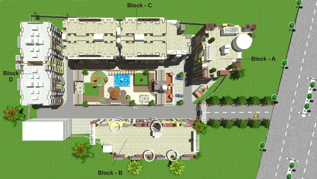 Master Plan of Alark Residency Tower 3 in Airport Road, Bhopal - Image 379552