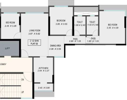 2.5 BHK Flat in Rachanaa Solitaire in Mulund West, Mumbai - Image 908549
