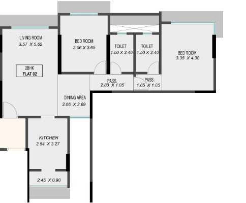2 BHK Flat in Rachanaa Solitaire in Mulund West, Mumbai - Image 908548