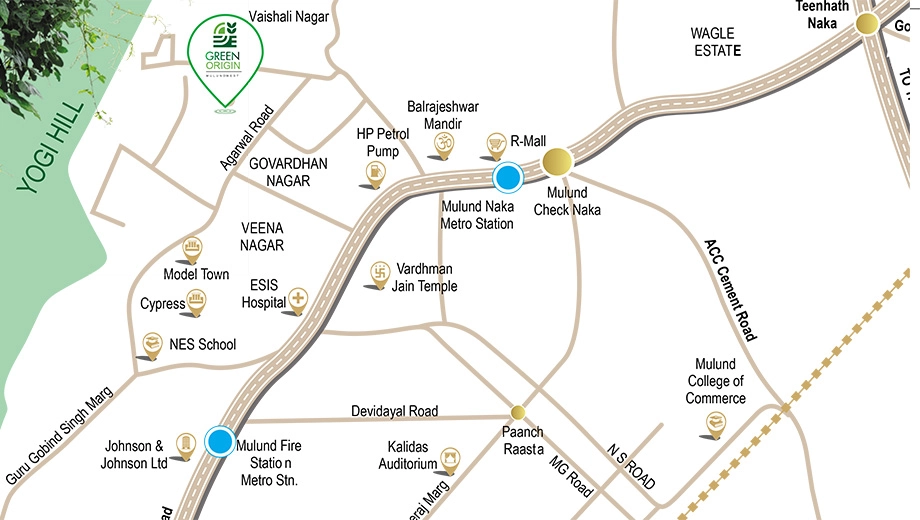 Location of Shreeji Green Origin - Image 381378