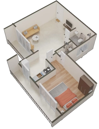 1 BHK Flat in Gaurav Mahadev Heights in Taloja, Navi Mumbai - Image 907800