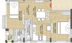 2 BHK Flat in Ajmir Sunrise in Beleghata, Kolkata - Image 908115
