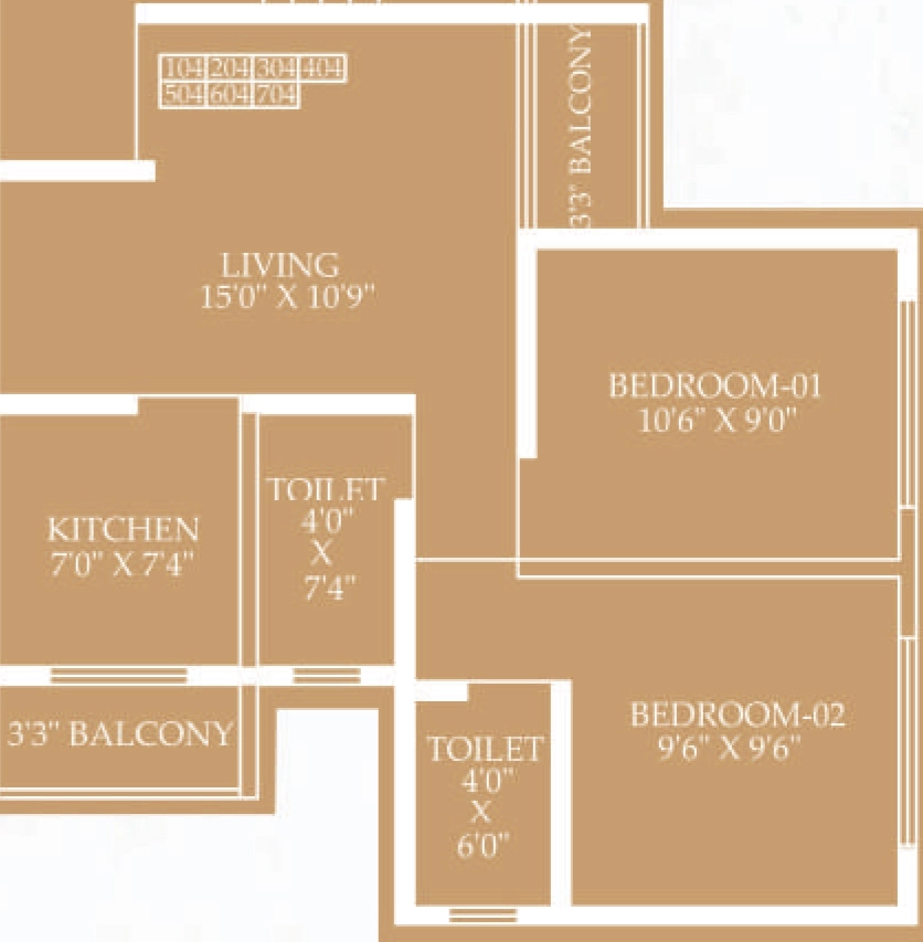 2 BHK Flat in Navkar Nova Exotica in Palghar, Palghar - Image 907829