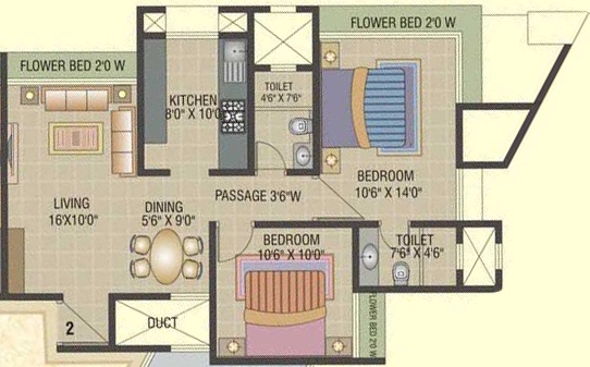 2 BHK Flat in Ashwa Platinum in Mulund West, Mumbai - Image 908511