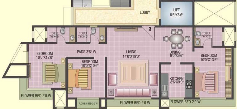 3 BHK Flat in Ashwa Platinum in Mulund West, Mumbai - Image 908512