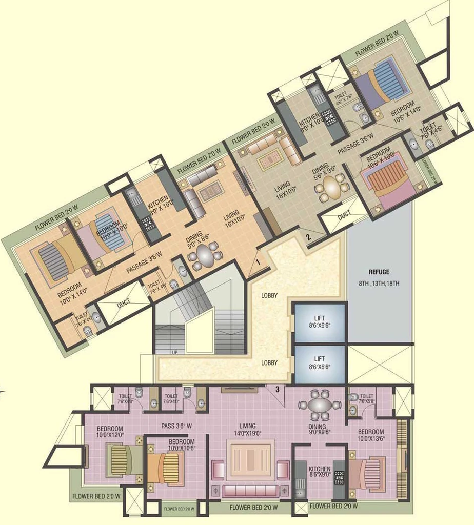 Floor Plan of Ashwa Platinum in Mulund West, Mumbai - Image 381080