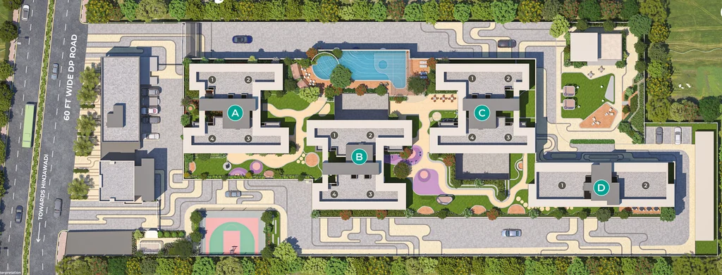 Master Plan of RGS Forte Aspire in Punawale, Pune - Image 379616